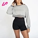 Stay comfy and stylish in our cropped sweatshirt grey. Made from soft, durable materials, it's perfect for casual wear. Shop now!